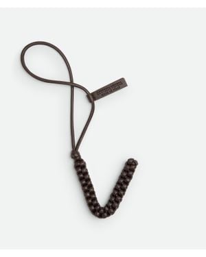 Bottega Veneta Buchstabe V-Charm - Weiß