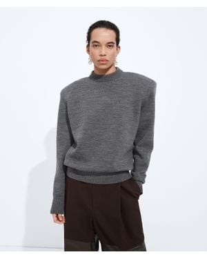 Bottega Veneta Tailoring-Pullover Aus Wolle - Grau