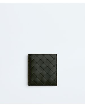 Bottega Veneta Intrecciato Slim Bi-Fold Wallet - Green