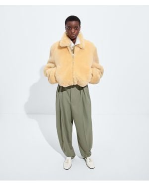 Bottega Veneta Hose Aus Wolltwill - Mettallic