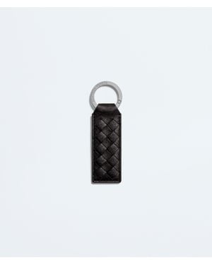 Bottega Veneta Woven Mycelium Key Ring - White