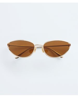 Bottega Veneta Knot Cat Eye Sunglasses - Brown