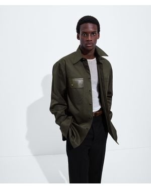 Bottega Veneta Cotton Gabardine Shirt - Black