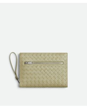 Bottega Veneta Small Intrecciato Document Case With Wristlet - Multicolour
