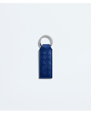 Bottega Veneta Woven Mycelium Key Ring - Blue