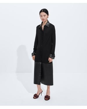 Bottega Veneta Crepe Viscose Jersey Dress - Black