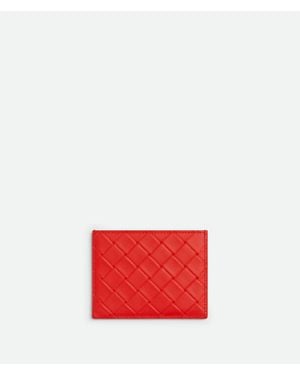 Bottega Veneta Intrecciato Stamp Kartenetui - Rot