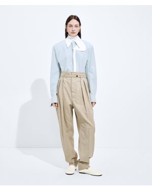 Bottega Veneta Wool And Cotton Pants - White