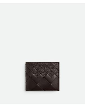 Bottega Veneta Intrecciato Bi-Fold Portemonnaie Mit Münzfach - Weiß