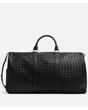 Bottega Veneta Grosse Intrecciato Reisetasche - Schwarz