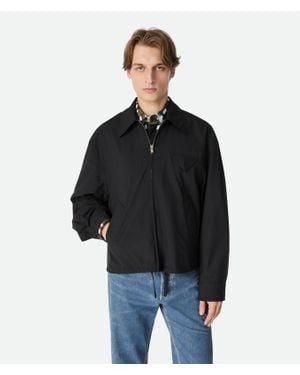Bottega Veneta Fine Wool Kimono Blouson - Black
