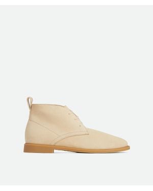 Bottega Veneta Astaire Lace-Up Ankle Boot - Natural