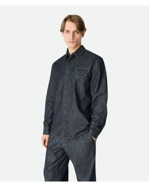 Bottega Veneta Jeanshemd Mit-Waschung - Blau