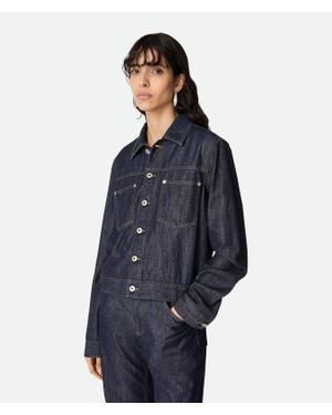 Bottega Veneta Veste En Denim Indigo - Bleu