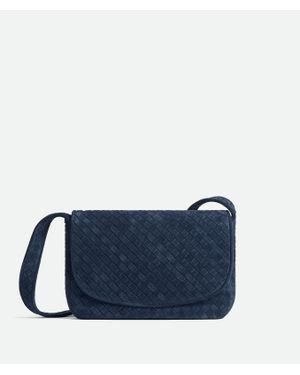 Bottega Veneta Veneto Flap Messenger - Blau