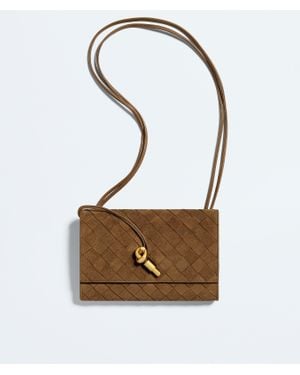 Bottega Veneta Andiamo Pouch Mit Riemen - Braun