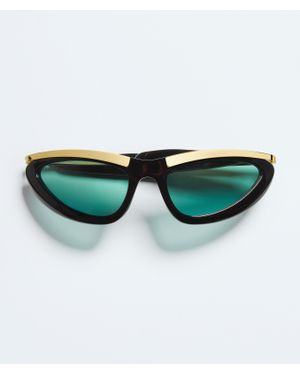 Bottega Veneta Prisma Cat Eye Sunglasses - Green