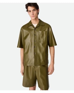 Bottega Veneta Hemd Aus Nappaleder - Grün