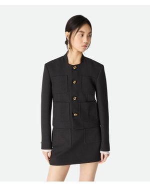 Bottega Veneta Light Cotton Jacket - Black