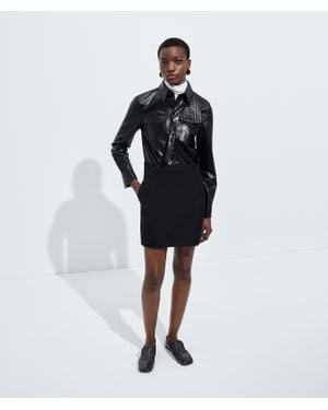 Bottega Veneta Rock Aus Baumwollgabardine - Schwarz