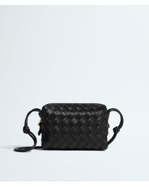 Bottega Veneta "Mini Loop Camera" Crossbody Bag - Black