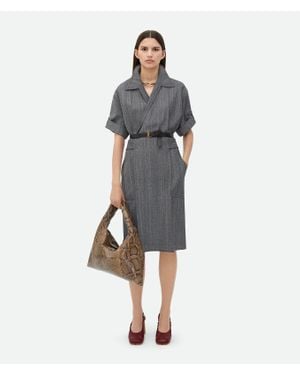 Bottega Veneta Viscose And Silk Dress - Blue