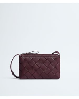 Bottega Veneta Diago Zipped Messenger - Purple