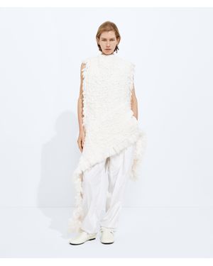 Bottega Veneta Silk Chiffon Top - White