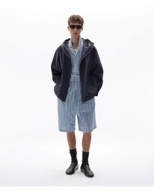 Bottega Veneta Technical Hooded Blouson - Blue