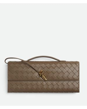 Bottega Veneta Andiamo Clutch - Braun