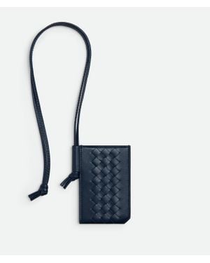 Bottega Veneta Intrecciato Piccolo Ausweisetui - Blau