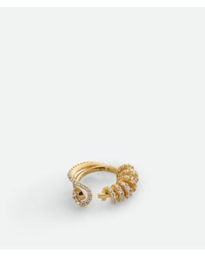 Bottega Veneta Twist Ring - Metallic