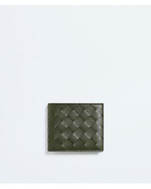Bottega Veneta Intrecciato Bi-Fold Wallet - Green