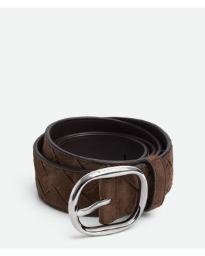 Bottega Veneta Intrecciato Belt - Black