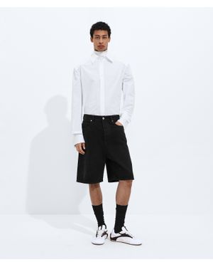 Bottega Veneta Faded Denim Shorts - White