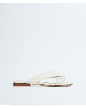 Bottega Veneta Flache Riva Mules - Weiß