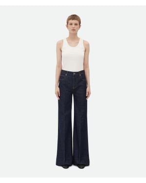 Bottega Veneta Palazzo Jeans - White