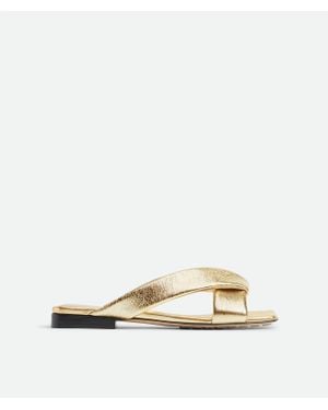 Bottega Veneta Riva Flat Mule - Metallic