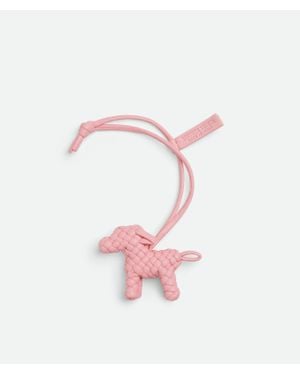 Bottega Veneta Dog Charm - Pink