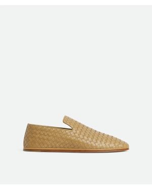 Bottega Veneta Lambskin Sunday Slippers - Natural