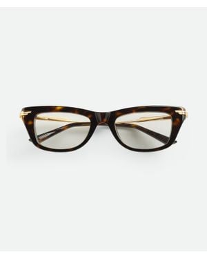 Bottega Veneta Classic Rectangular Eyeglasses - Brown