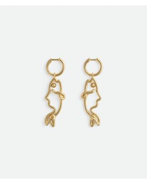 Bottega Veneta Fish Earrings - White