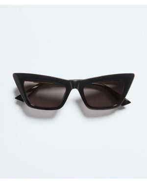 Bottega Veneta Snap Cat Eye Sunglasses - Brown
