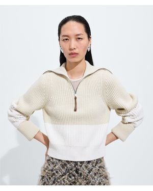 Bottega Veneta Pullover Aus Wolle Und Kaschmir - Weiß