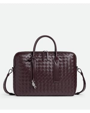 Bottega Veneta Getaway Briefcase - Purple