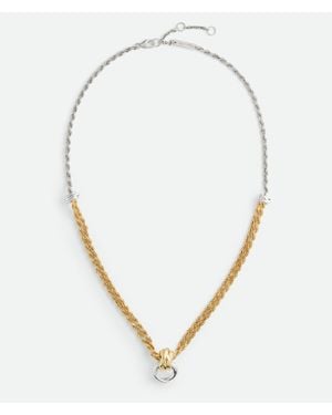 Bottega Veneta Knot Necklace - Metallic