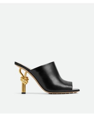 Bottega Veneta Knot Leather Mule - Black