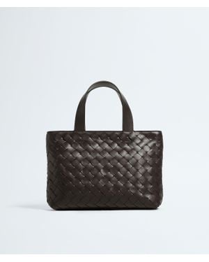 Bottega Veneta Mini Intrecciato Zipped Tote - Black
