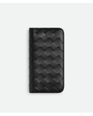 Bottega Veneta Étui Foglio Pour Iphone 16 Pro Intrecciato - Noir