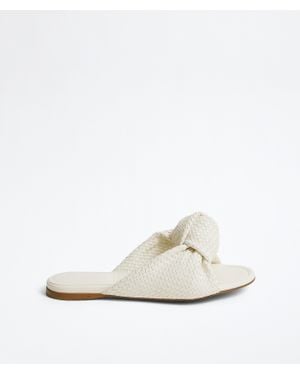 Bottega Veneta Cherry Flat Mule - White